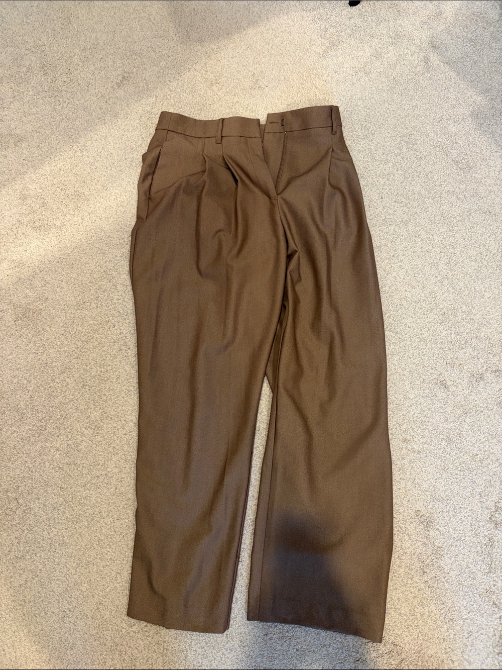 Wayf High-Waist Wide-Leg Brown Women's pants